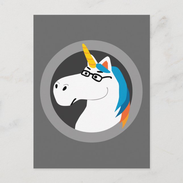 Postal Geekicorn (Anverso)