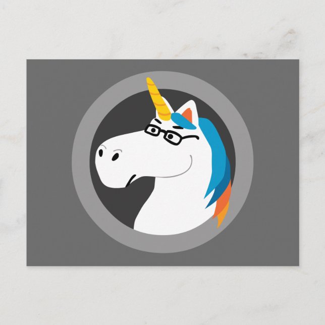 Postal Geekicorn (Anverso)