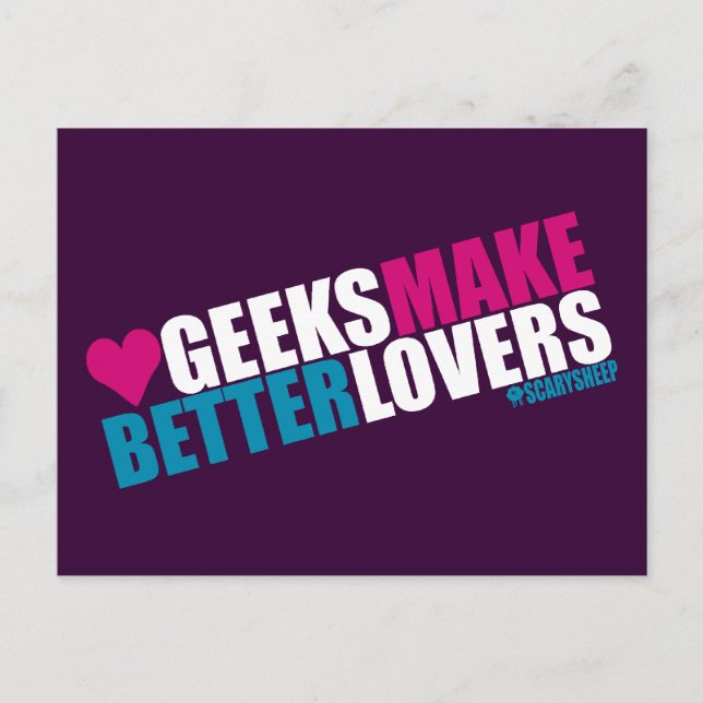 Postal Geeks Hagan Mejores Amantes (Anverso)
