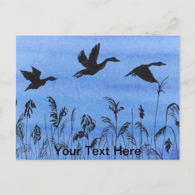 Postal Geese en vuelo (Anverso)