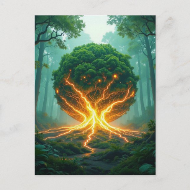 Postal Geheimnisvoller Erdkern  Das Herz unseres Planeten (Anverso)