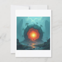 Postal Geheimnisvoller Erdkern  Das Herz unseres Planeten