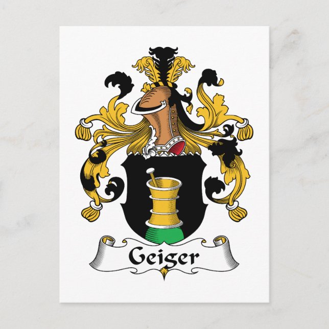 Postal Geiger Family Crest (Anverso)