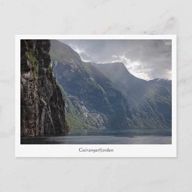 Postal Geirangerfjord (Anverso)