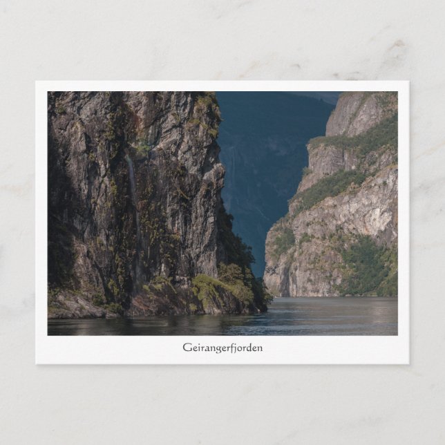 Postal Geirangerfjord (Anverso)