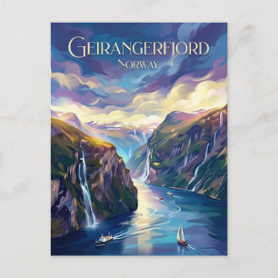 Postal Geirangerfjord Noruega
