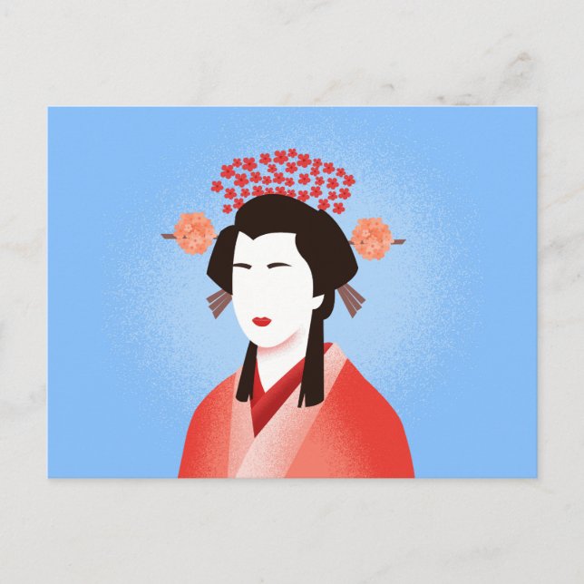 Postal Geisha (Anverso)