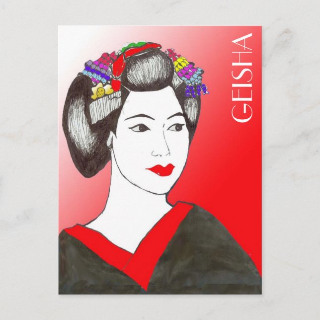 POSTAL GEISHA (Anverso)