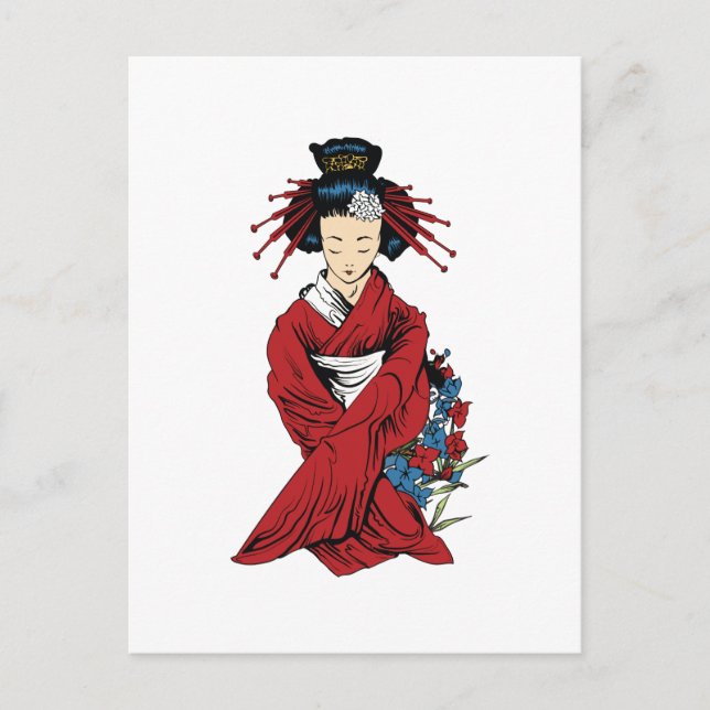 Postal Geisha (Anverso)