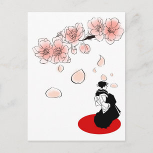 Postal geisha japonesa