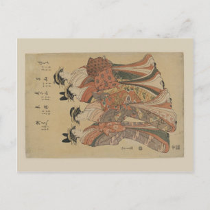 Postal Geisha japonesa