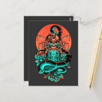Geisha Tattoo quemó naranja y negro