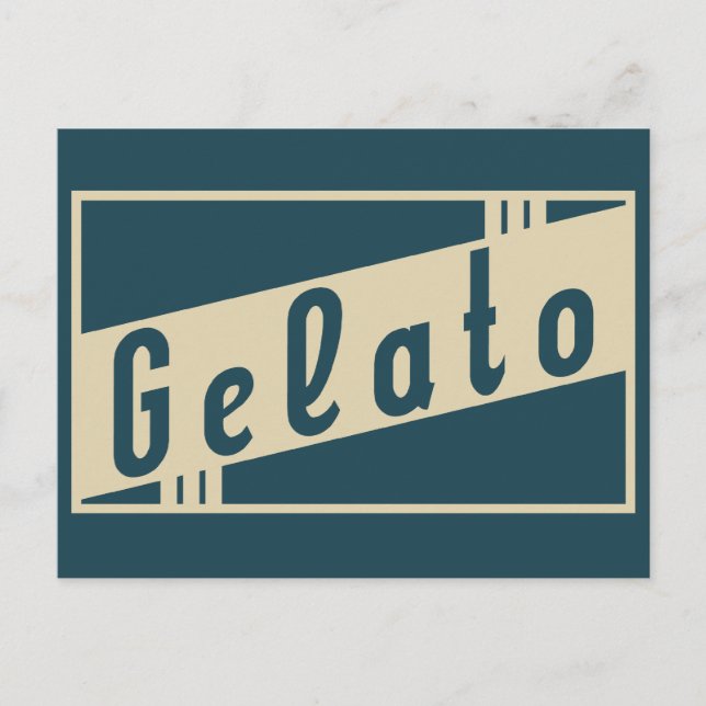 Postal gelato retro (Anverso)