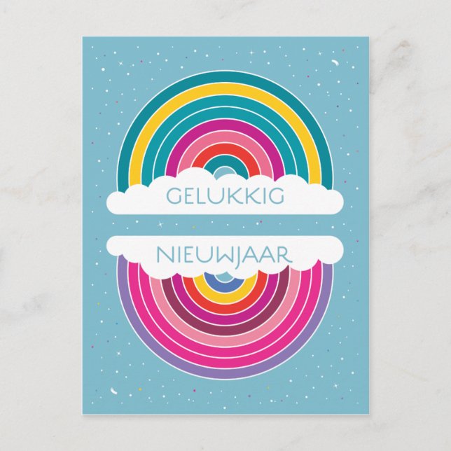 Postal Gelukkig Nieuwjaar (Anverso)