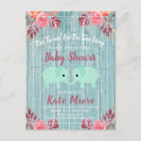 Gemelos Rusos Elefantes para Bebés Baby Shower Ver