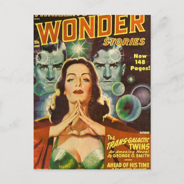 Postal Gemelos transgalácticos (Anverso)