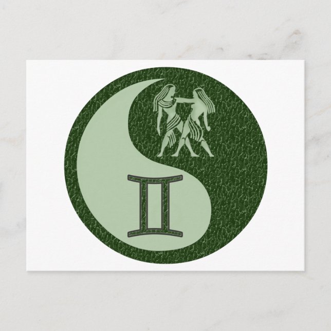 Postal Gemini Yin Yang (Anverso)