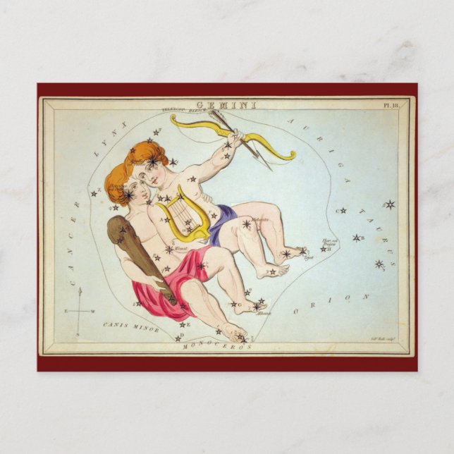 Postal Géminis (Anverso)