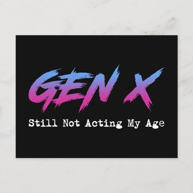 Postal Gen X - Still Not Acting My Age (Anverso)