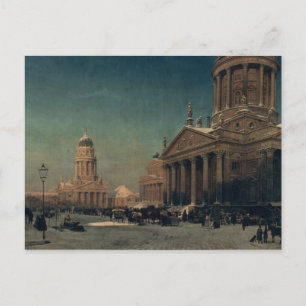 Postal Gendarmenmarkt en invierno, 1857