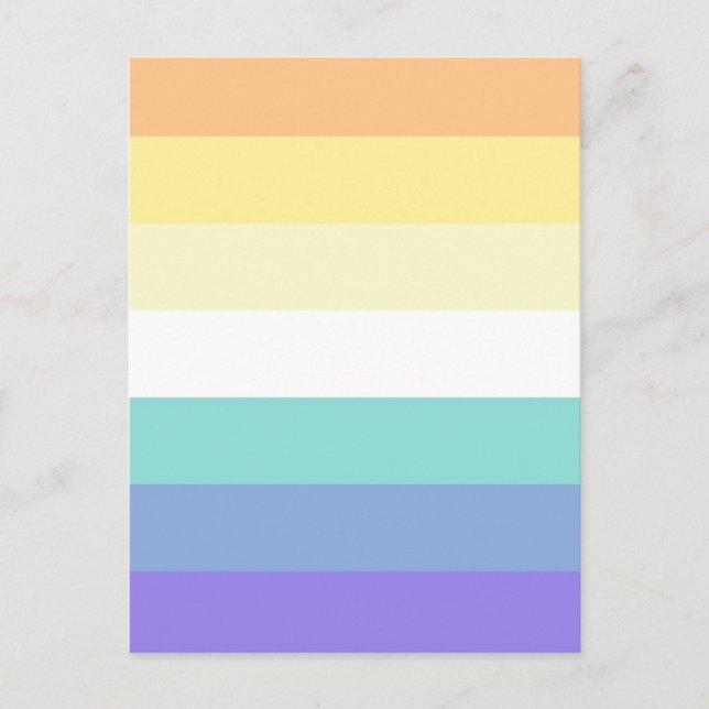 Postal Genderfaun Pride Flag (Anverso)