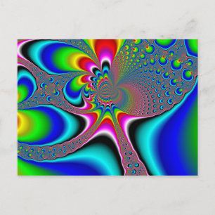 Postal Generador arcoiris - Fractal