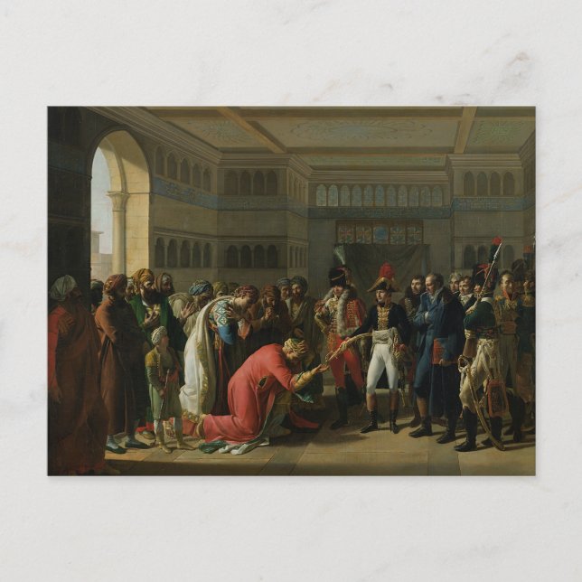 Postal General Bonaparte Giving una espada a (Anverso)