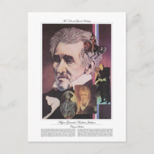Postal General de División Andrew Jackson soldado ciudada