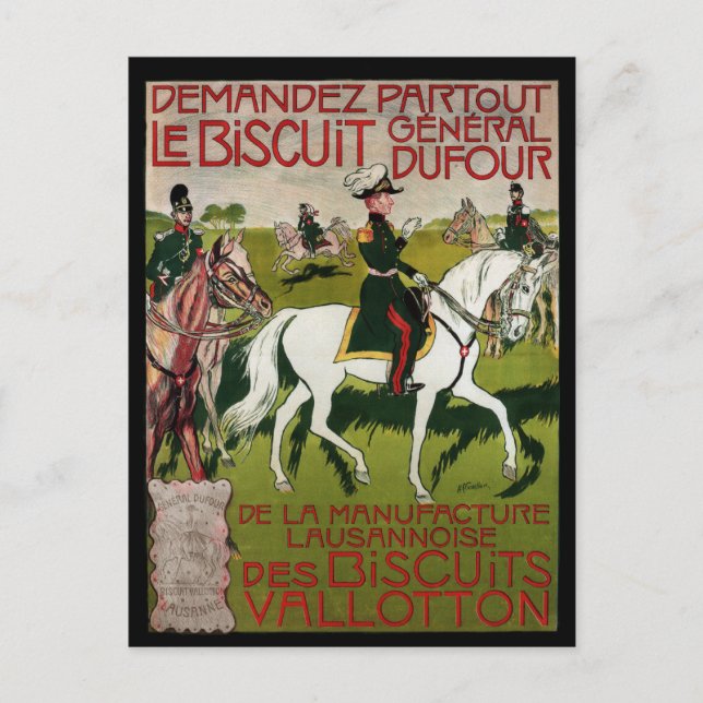Postal General Dufour Flour le Biscuit 1899 (Anverso)