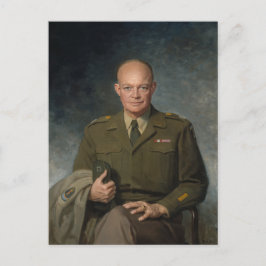 Postal General Dwight Eisenhower Retrato pintado de 5 est