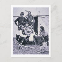 General George A. Custer (1839-76) con su indio