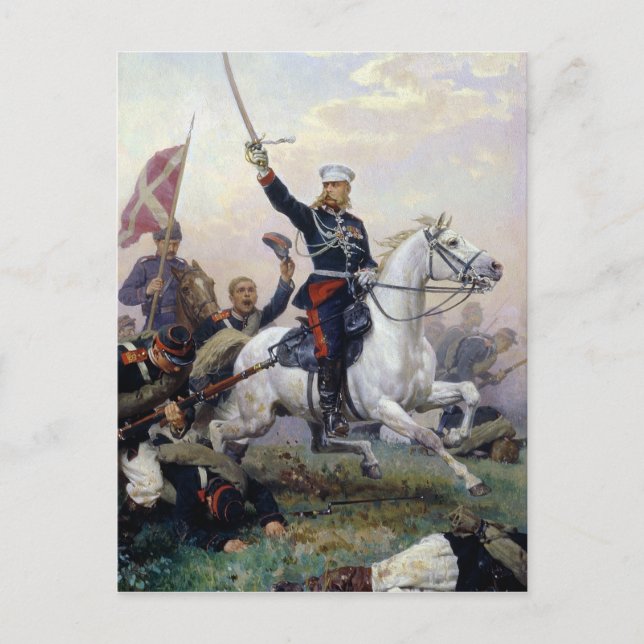 Postal General M.D. Skobelev en la Rusia-turca (Anverso)