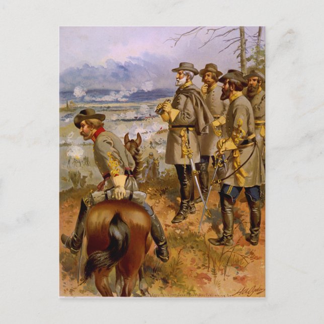 Postal General Robert E. Lee en Fredericksburg por A Ogde (Anverso)