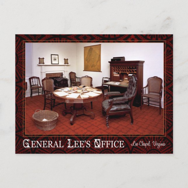 Postal General Robert E. Oficina de Lee, Lee Chapel, VA (Anverso)