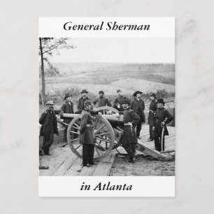 Postal General Sherman en Atlanta, 1864