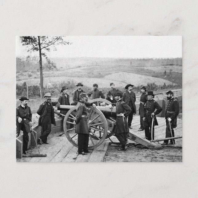 Postal General Sherman en Atlanta, 1864 (Anverso)