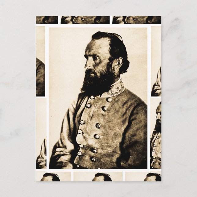 Postal General Stonewall Jackson Leyenda de la Guerra Civ (Anverso)