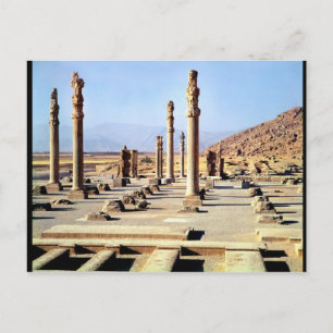 Postal General view of the Apadana  founded c.518 BC