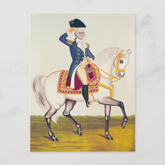 Postal General Washington sobre un cargador blanco, c.183 (Anverso)