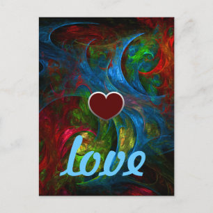 Postal Génesis Blue Love Postcard
