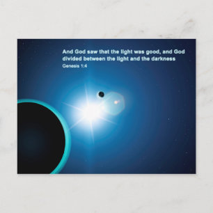 Postal Génesis - Luz Y Oscuridad