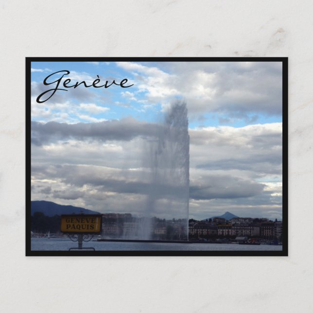 Postal genève jet d'eau (Anverso)