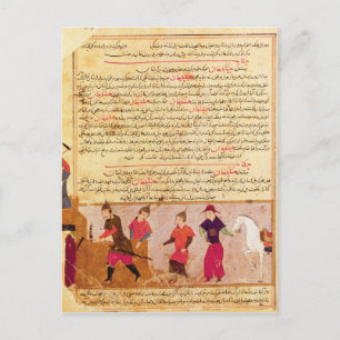 Postal Genghis Khan y sus hijos por Rashid al-Din