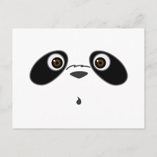 Postal genial diseño de ilustracion Panda lindo de Kanjiz