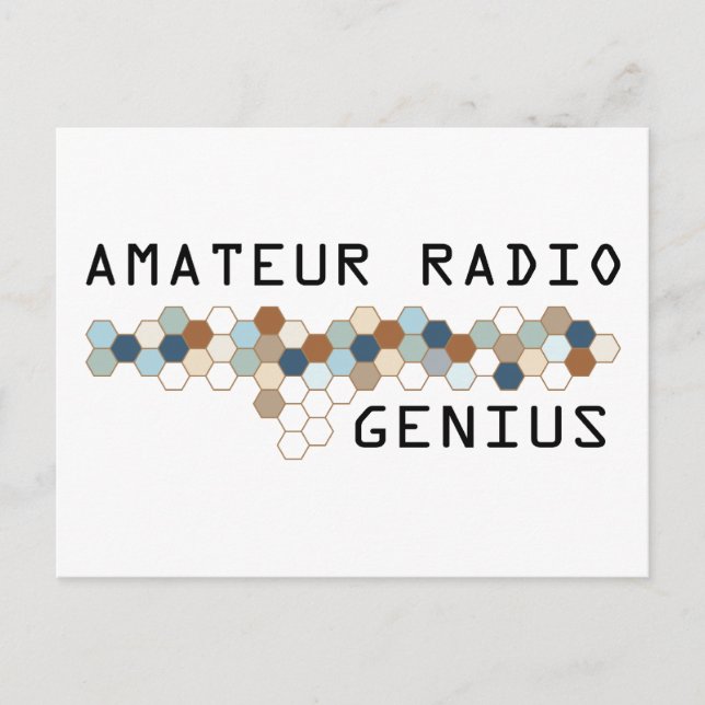 Postal Genio de radio amateur (Anverso)