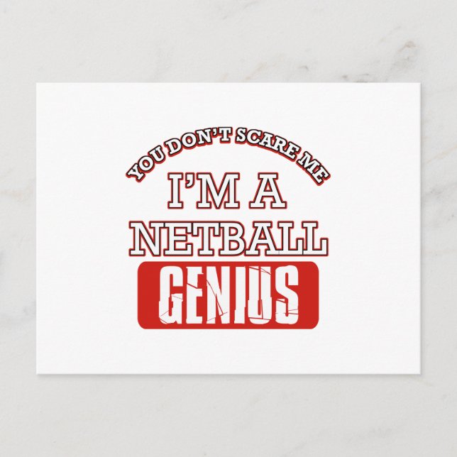 Postal genio del netball (Anverso)