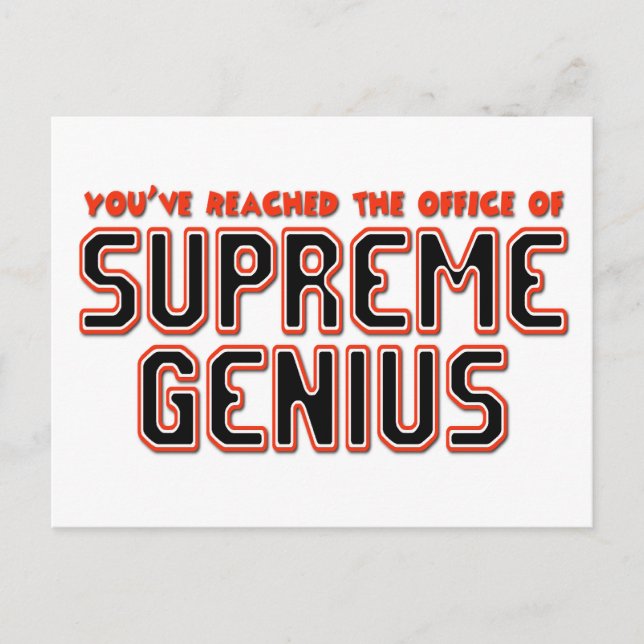 Postal Genio Supremo (Anverso)