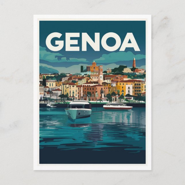 Postal Genoa Italia (Anverso)