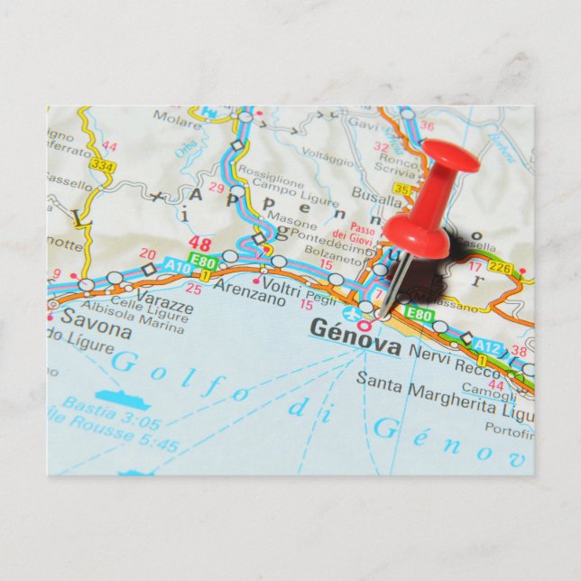 Postal Génova (Italia) (Anverso)