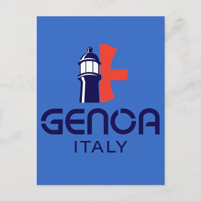 Postal Génova Italia Europa (Anverso)